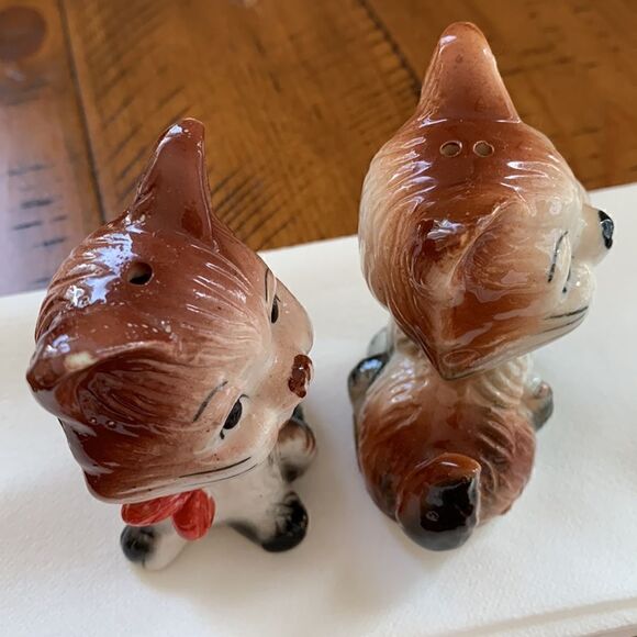 Vintage Ceramic Cat Kitten Salt & Pepper Shakers‎ Made in Korea 3” - Picture 8 of 8